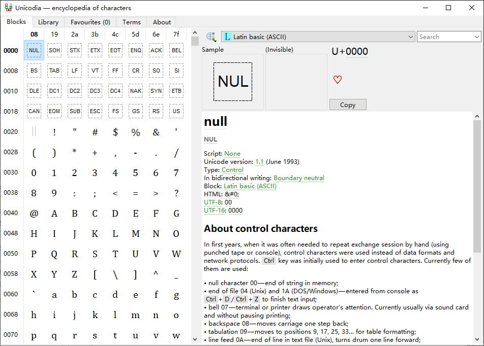 Unicodia(Unicode字符查询工具) v2.11.2 绿色版