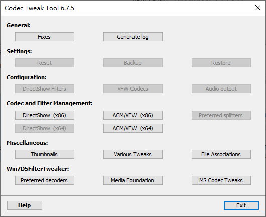 K-Lite Codec Tweak Tool(音频解码器优化) v6.7.5 绿色版